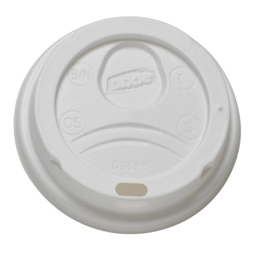 10/100 8OZ WHITE LID Image 1