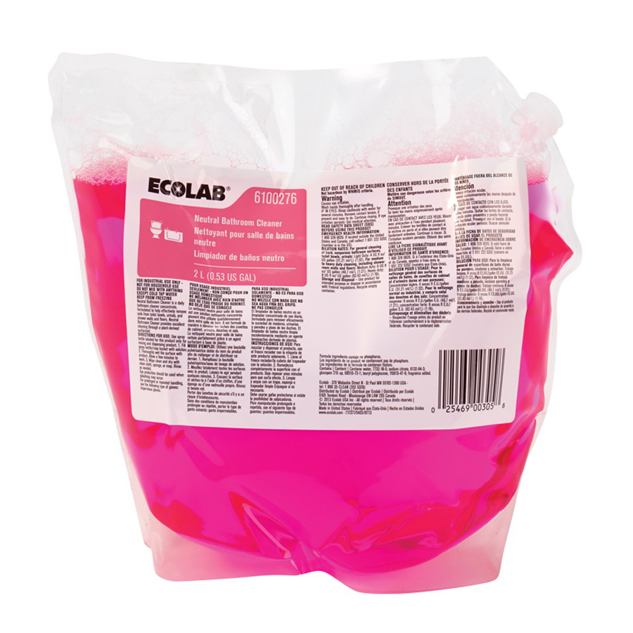 Ecolab[R] Neutral Bathroom Cleaner - 2 L. 2/cs