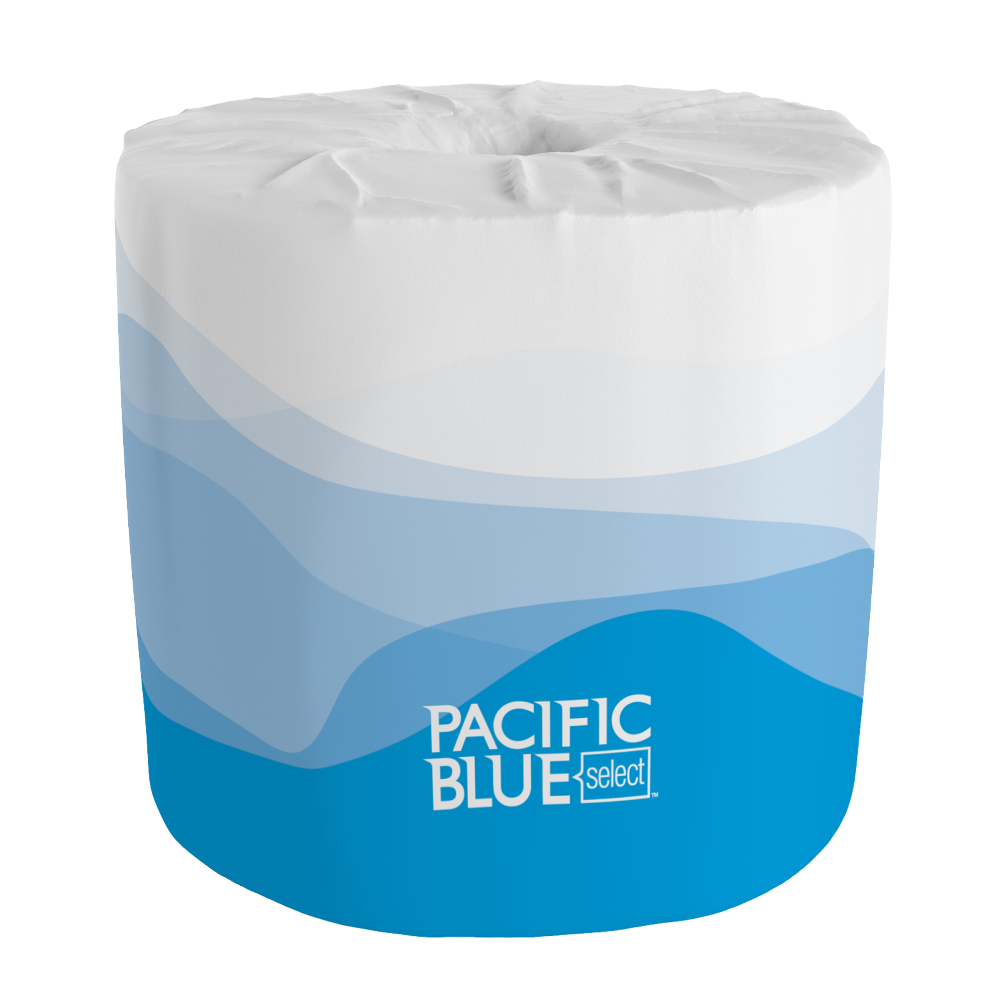 Pacific Blue Select White 2-Ply Embossed Bath Tissue, 80/550