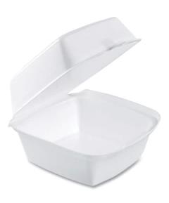 500/CS 6" Foam Container White Image 1