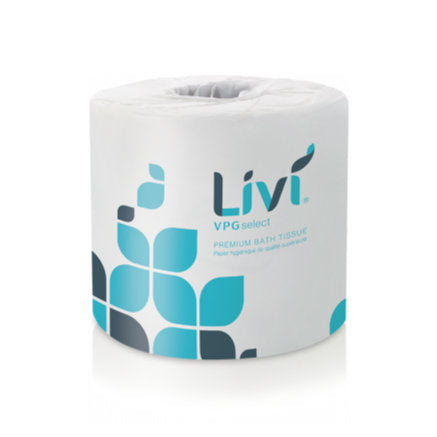 80/500 Livi 2ply White Bath Tissue Image 1