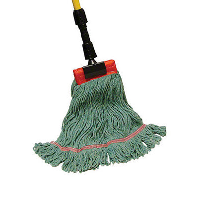 Med Green Blend Wet Mop;NB 1.25" TB Image 1