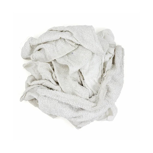 New Economy White Terry Rags 25lb Image 1