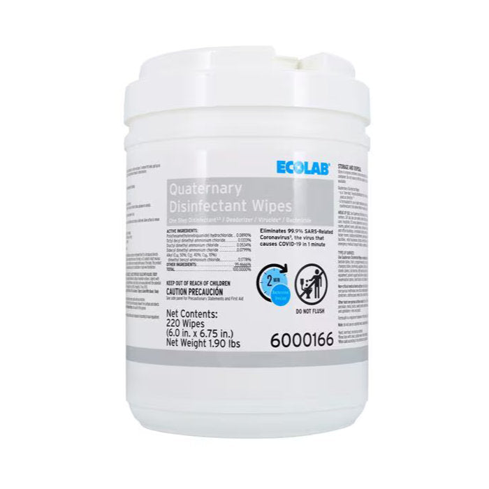 12/220ct Quaternary Disinfectant Wipes Image 1