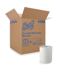 6/CS Scott Pro Hard Roll Paper Towel Wht Image 1