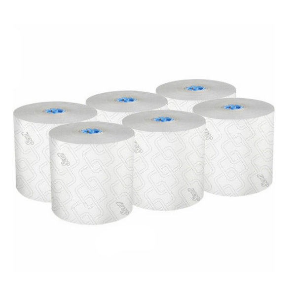 6/CS Scott Pro Hard Roll Towel White Image 1