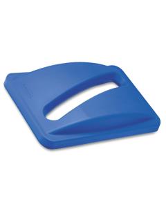 4/cs Slim Jim Recycling Paper Lid Blue Image 1