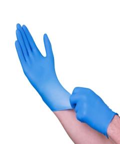 6mil Nitrile Chemo Blue LG Image 1