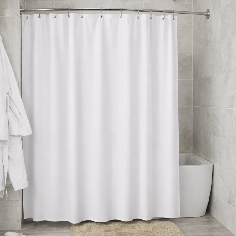 Vintaff 60"W X 78"L White Shower Curtain Image 1