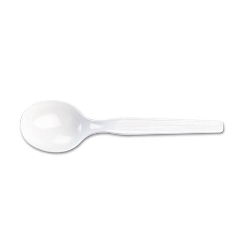 1m/cs Soup Spoon White;Medium Weight Bulk