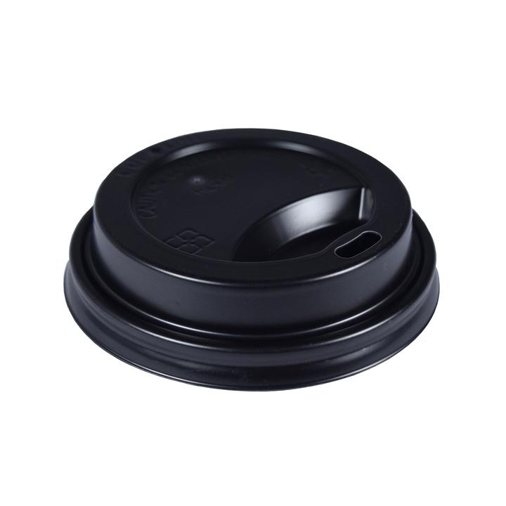 1000/CS Black Cup Lid For 9&10oz Cups