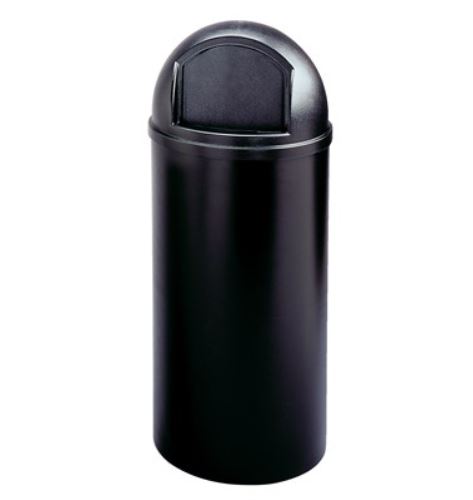 MARSHAL® CLASSIC CONTAINER, 25 GAL, BLACK