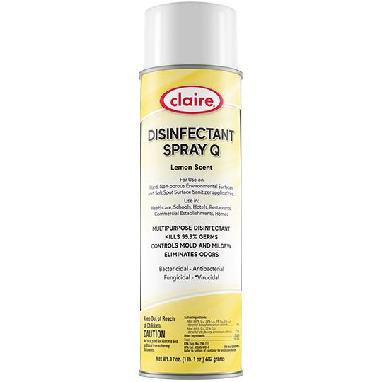 12/17oz Claire Lemon Disinfectant Spray Q
