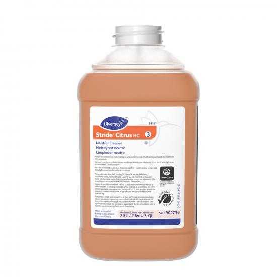 Diversey™ Stride® Citrus HC Neutral Cleaner, 2/2.5L, JFill