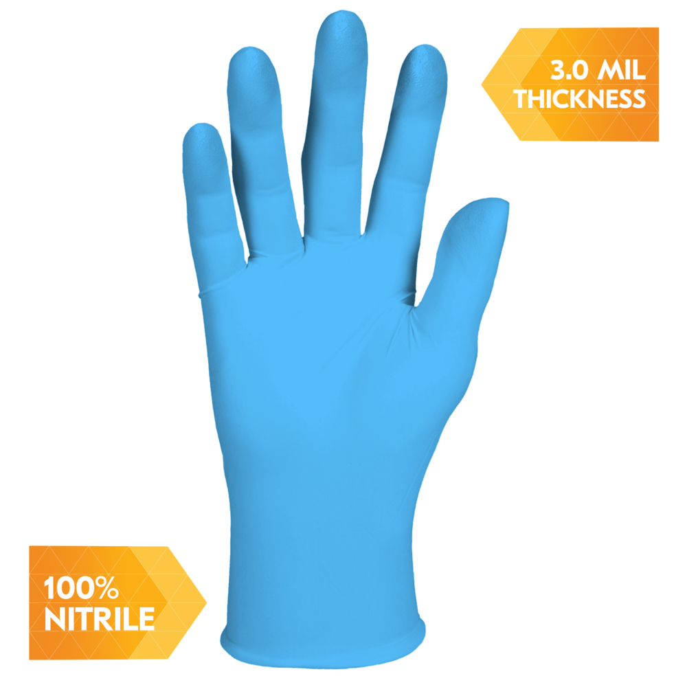 10/100 XS KleenGuard™ G10 Nitrile Gloves, Blue