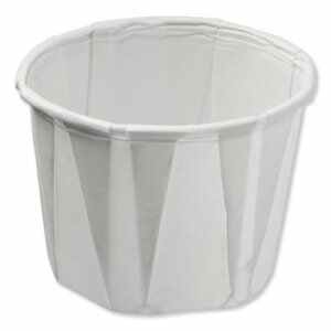 Konie Paper Souffle Portion Cups, 0.75 oz, White