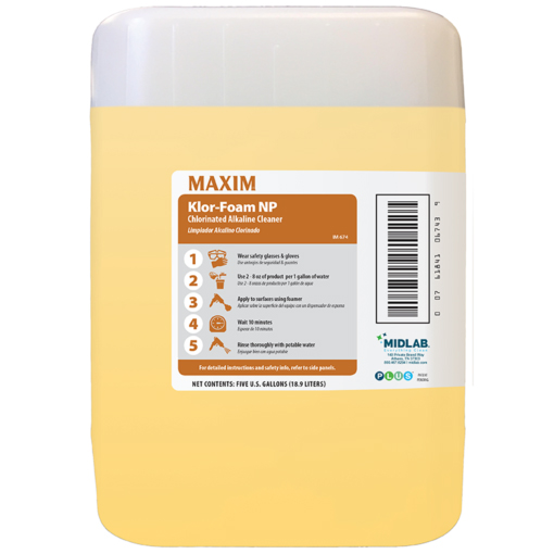Klor-Foam NP Chlorinated Alkaline Cleaner