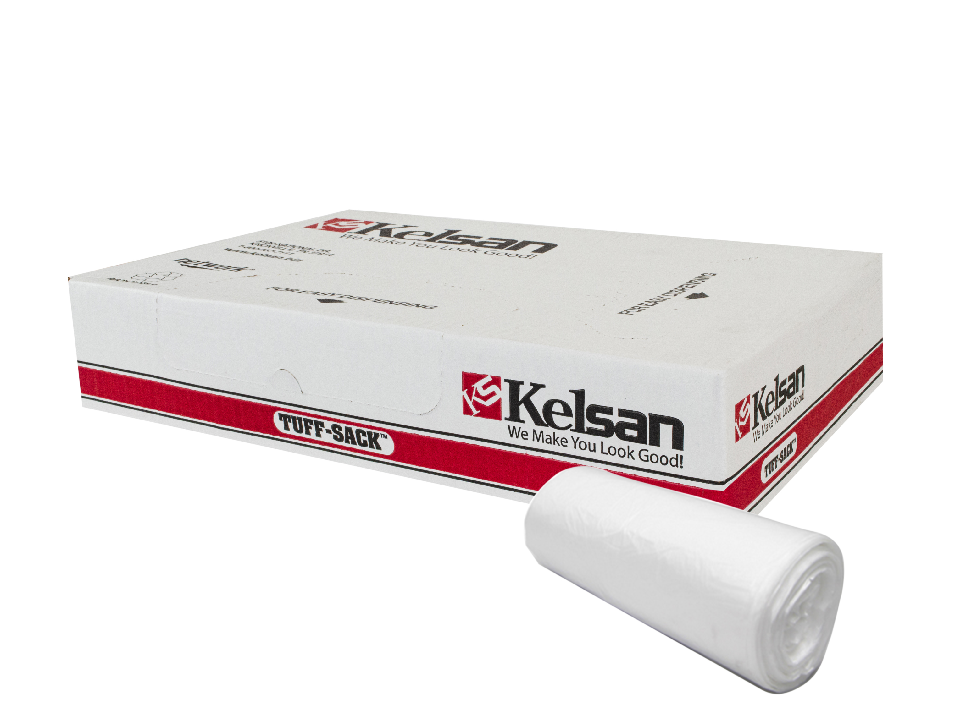 Kelsan Natural Liner - 24x24, 6 mic. 50/20/cs, 7-10 Gallon