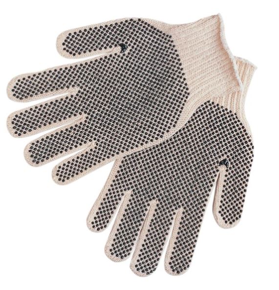 Dz Med Cotton/PE Glove, Dotted on Both Sides