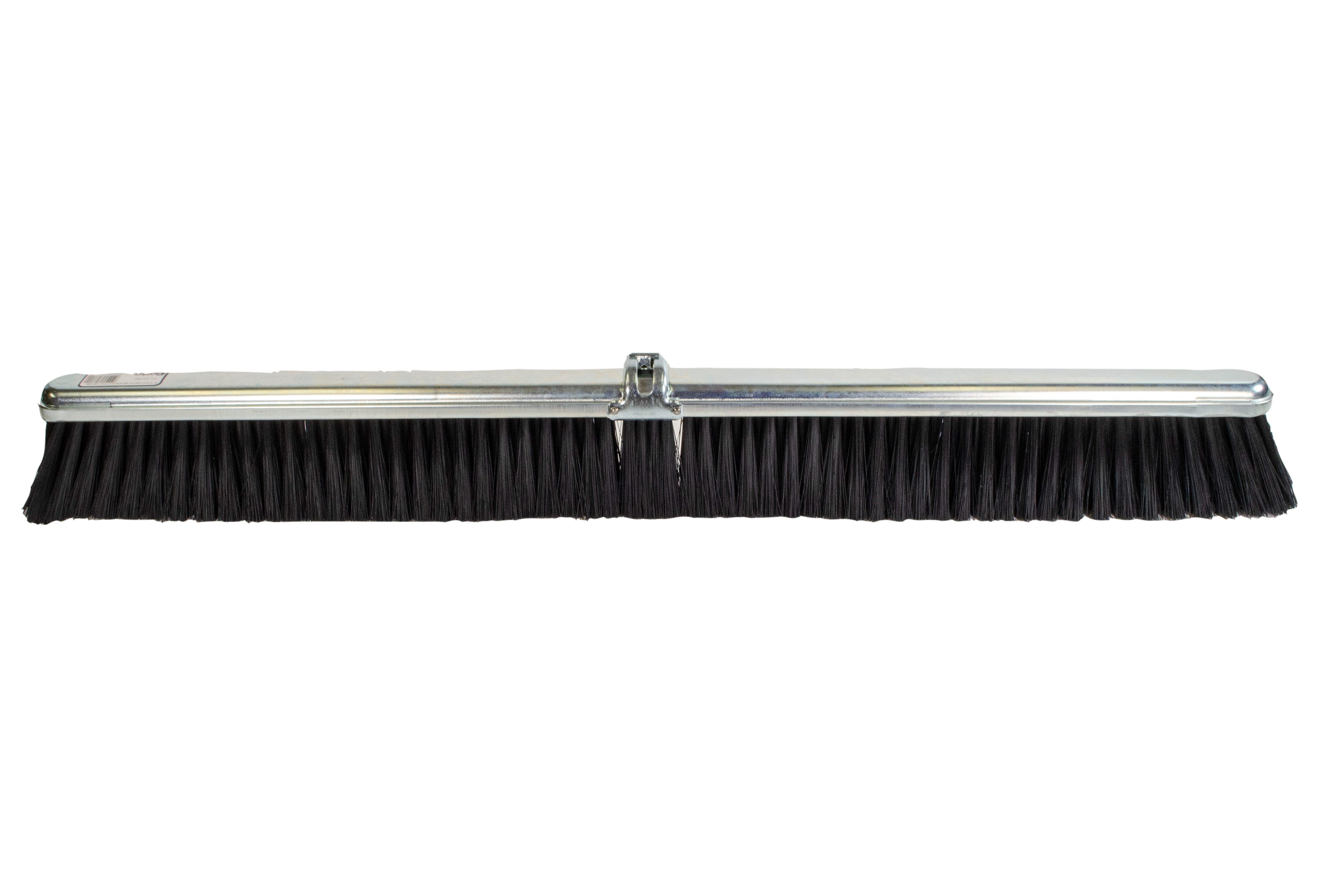 36" Medium Duty Polypropylene Metal Push Broom Brush - Black. ea