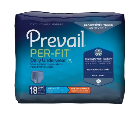 Male Adult Absorbent Underwear Prevail® Per-Fit® Men Pull On