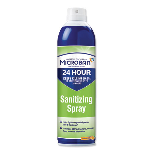 6/15oz Microban Aerosol Disinfecting Spray