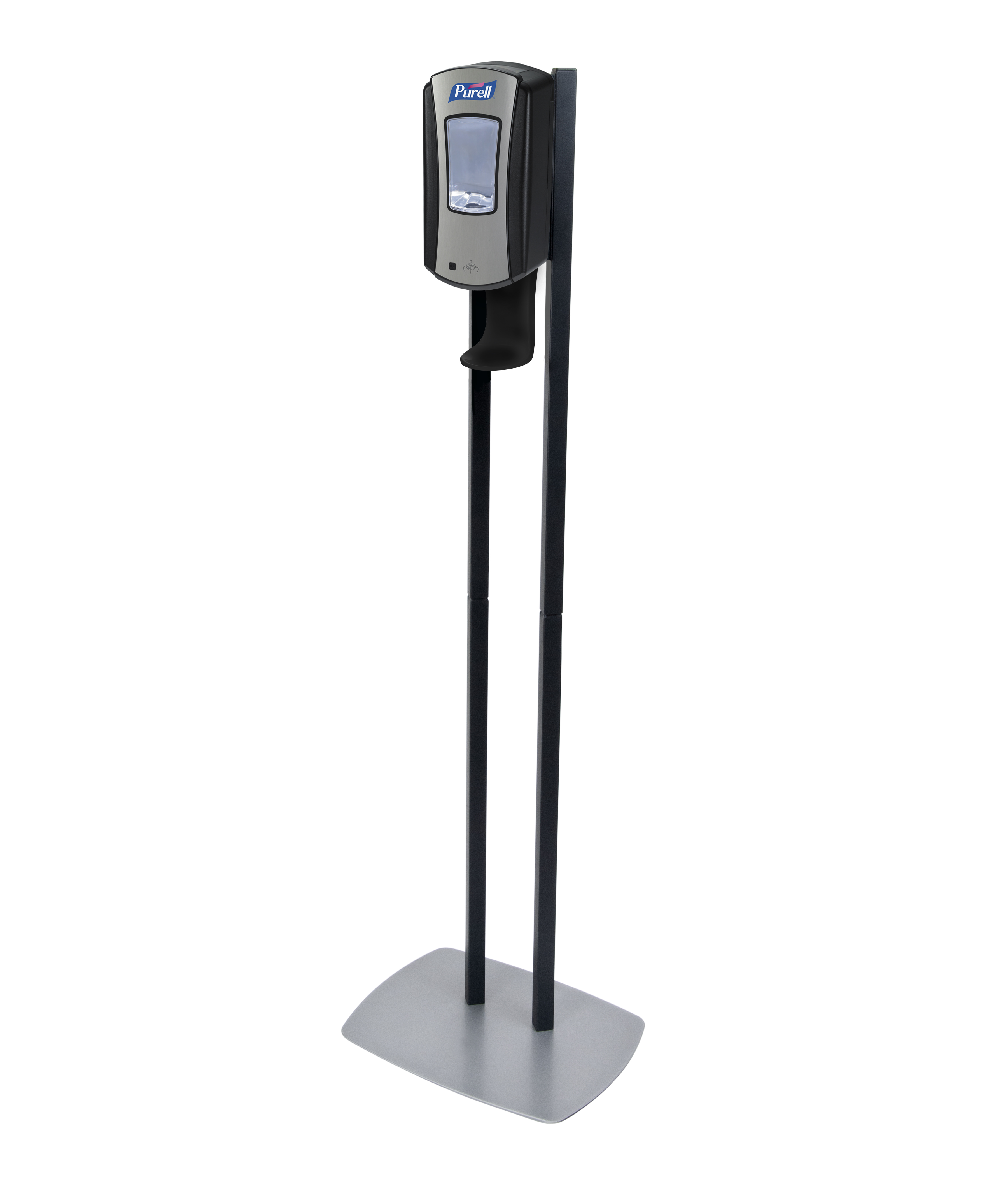 PURELL® LTX-12™ Dispenser Floor Stand - Graphite with Chrome and Black Dispenser