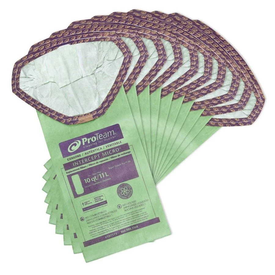 ProTeam® Super Coach Pro 10 Qt. Backpack Vacuum Bags - Pack of 10