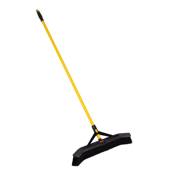 6/cs  Maximizer 24" Push Broom Black