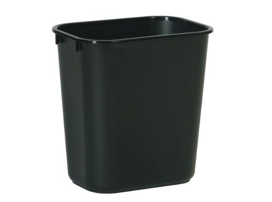 3.5G Black Small Wastebasket