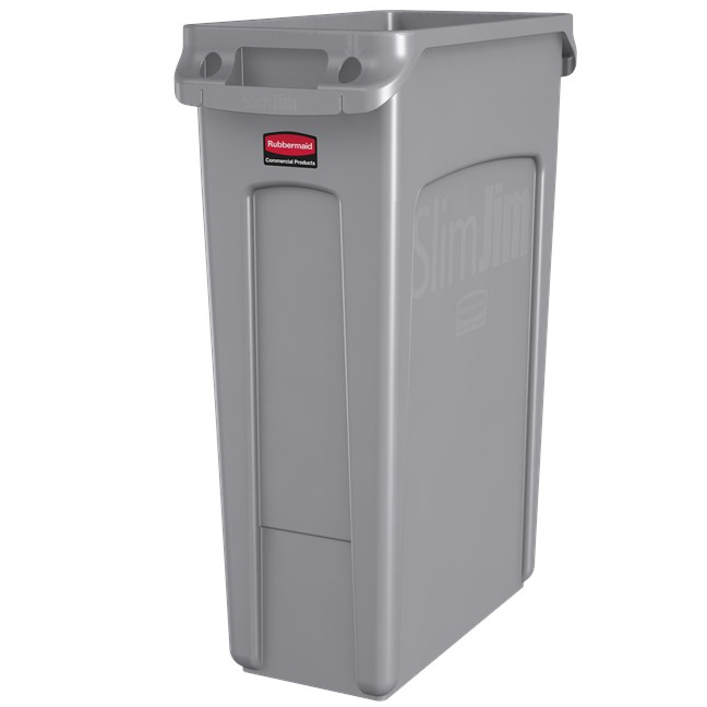 VENTED SLIM JIM® 23 GAL GRAY