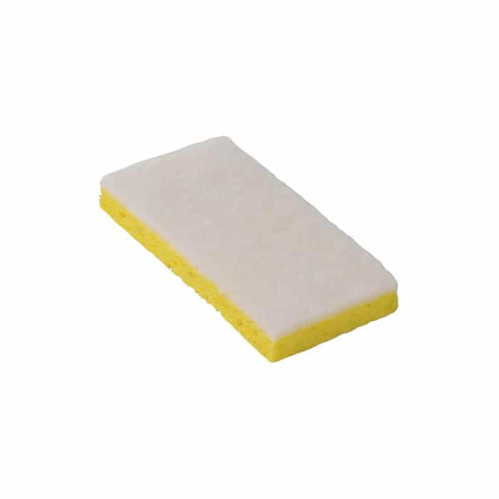 Resort Cut Light Duty Sponge, Yellow/White, 40/cs