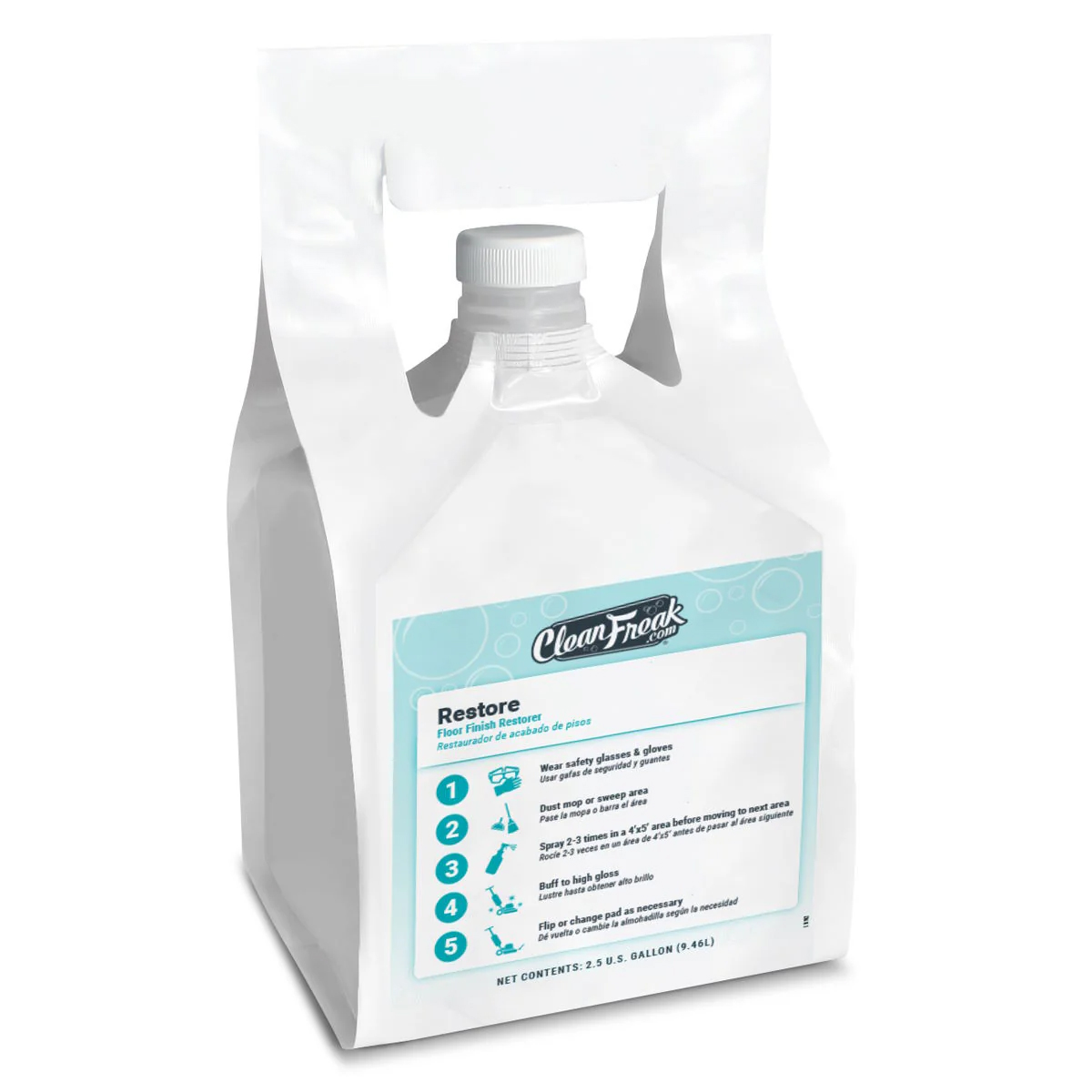 CleanFreak® 'Restore' Floor Finish Restorer (2.5 Gallon FlexMax™ Pouch)