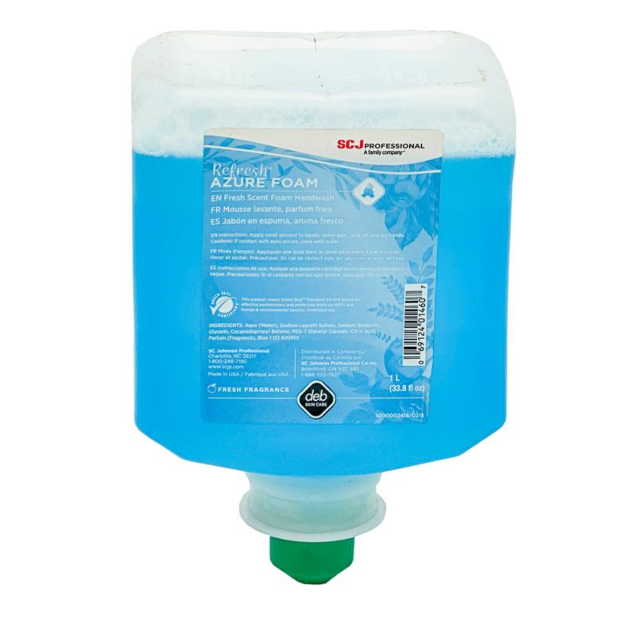 SBS-AZU1LG6/1L-azure-soap-green-proprietary-tip