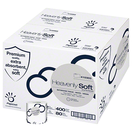 80/400 Sofidel Heavenly Soft® Prem Bath Tissue, White