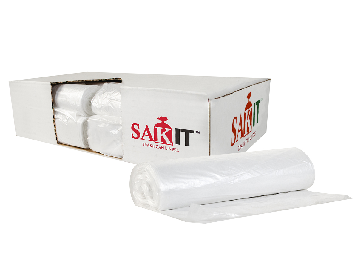 Sak-It 40/50 20x22 Natural 6mic High Density Liner, 8x10