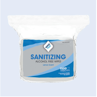 4/1500ct Alcohol Free Disinfectant Wipes, Hand Sanitizer