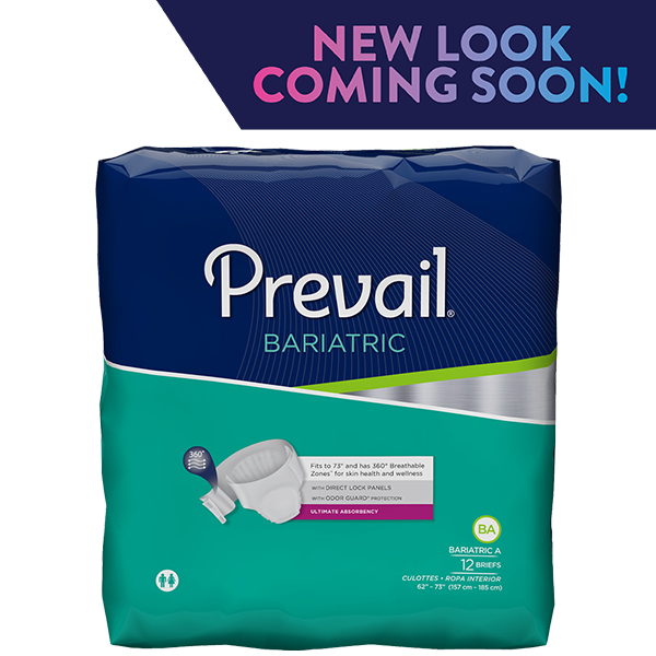 4/12 Prevail Bariatric Size A Ultimate Absorbency Briefs