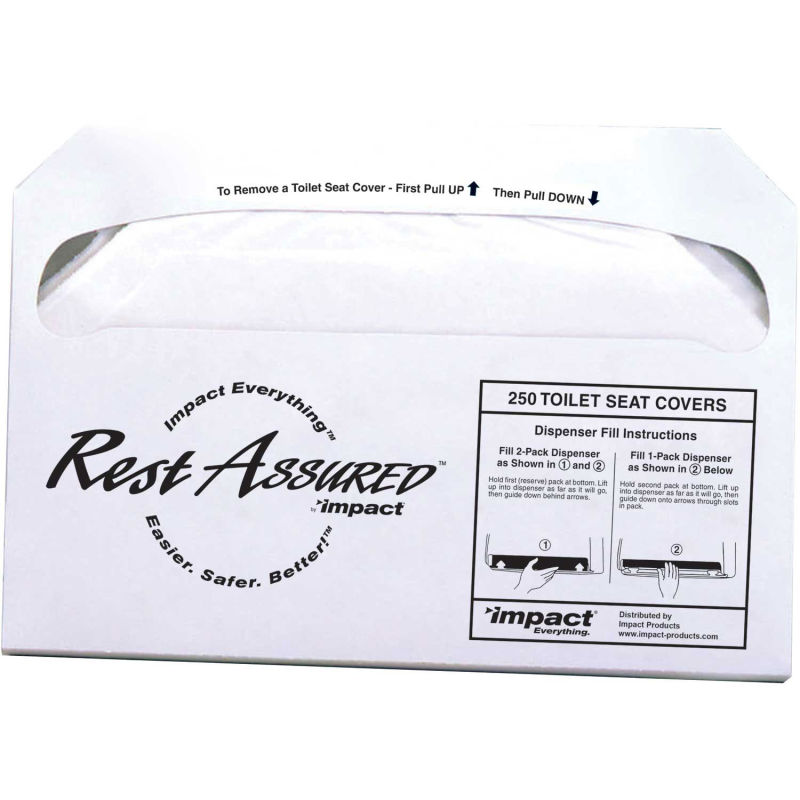 Impact Products Rest Assured™ 1/2 Fold Toilet Seat Covers