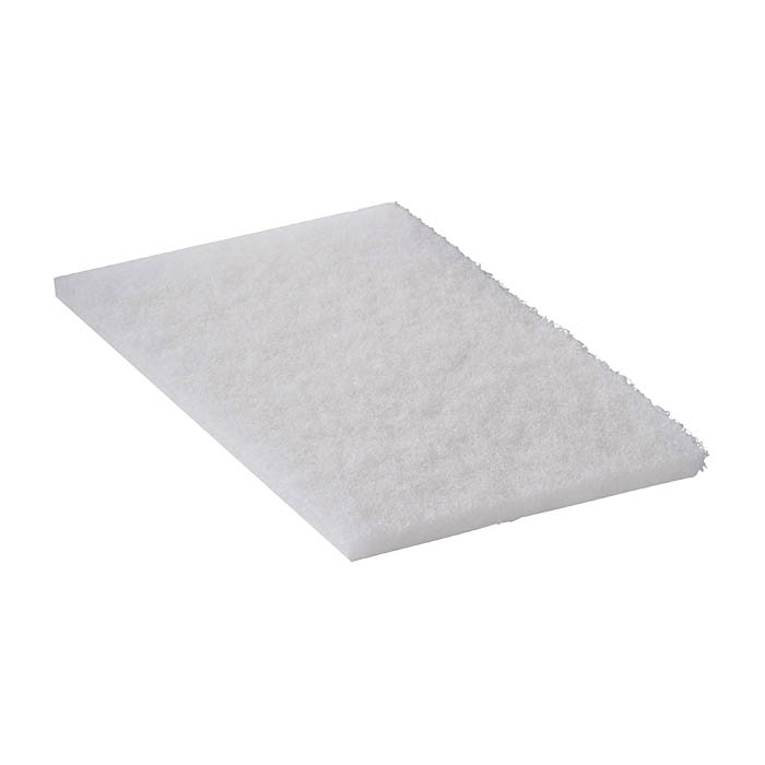 White Light Duty Hand Pad 6x9, 60/cs