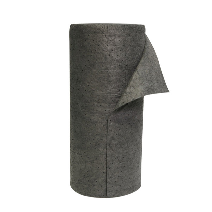 FyterTech 30 inch x 150 foot Universal Gray Sorbent Roll Perf'd