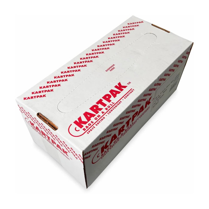 Kelsan Kartpak Natural 44 Gallon Can Liners - 1 Roll of 100 Liners