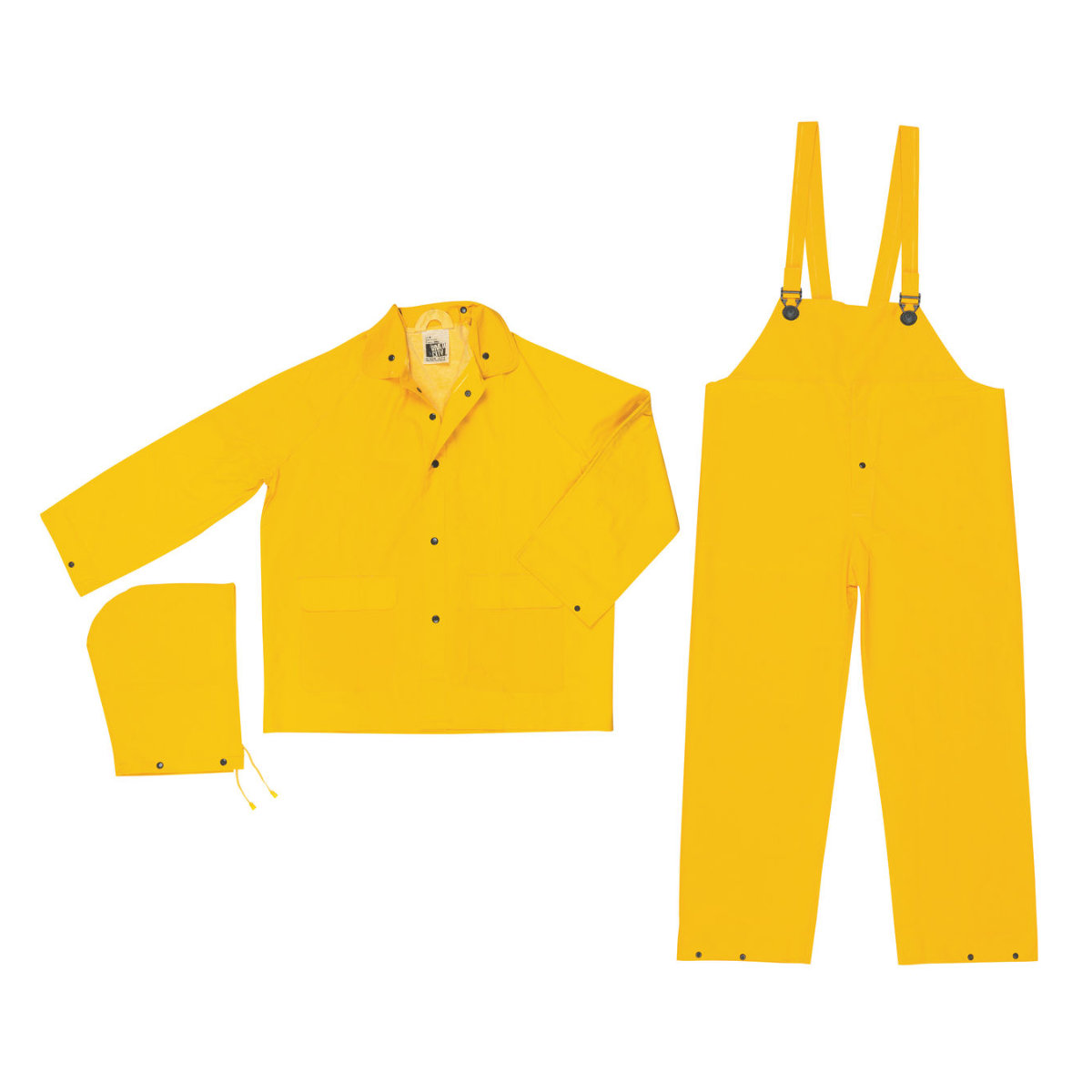 MCR Safety #2003 Yellow Waterproof 3-Piece Rainsuit