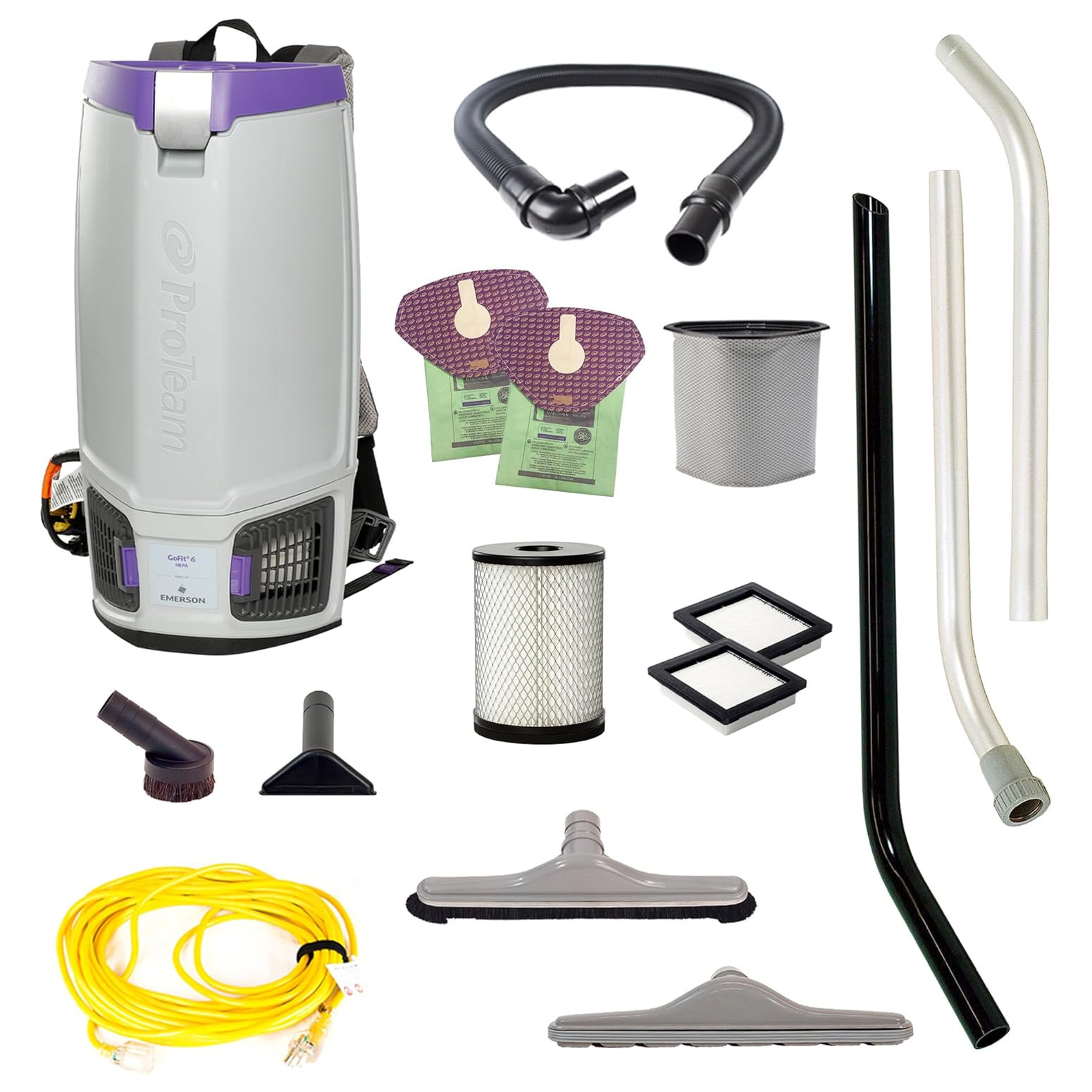 ProTeam GoFit 6 HEPA Backpack Vacuum with Remediation Tool Kit