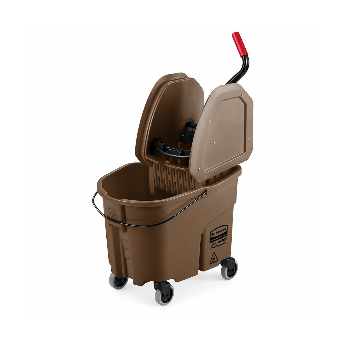 rcp-fg757788brn-rubbermaid-mop-bucket-down-press
