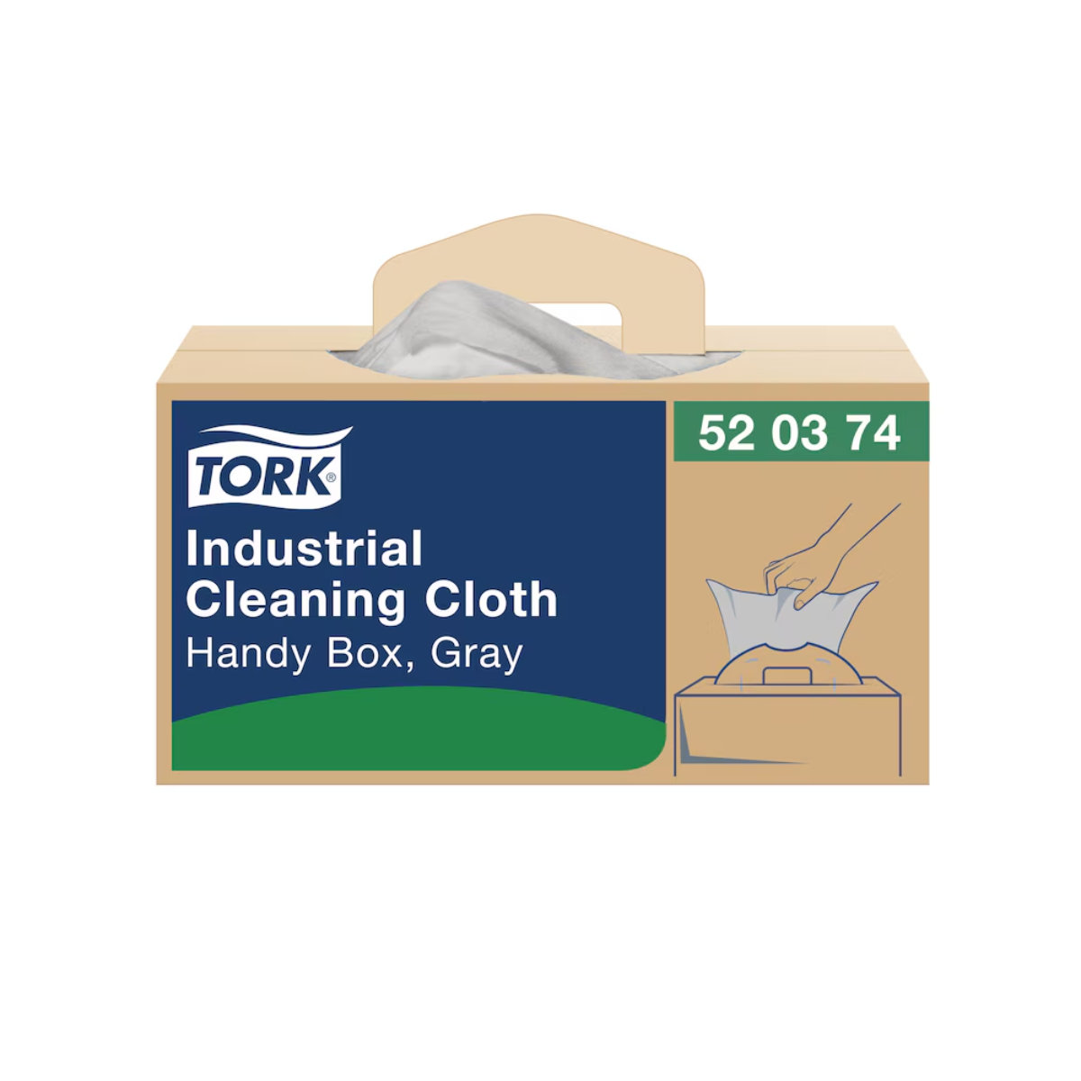 sca520374-tork-industrial-cleaning-cloth-gray