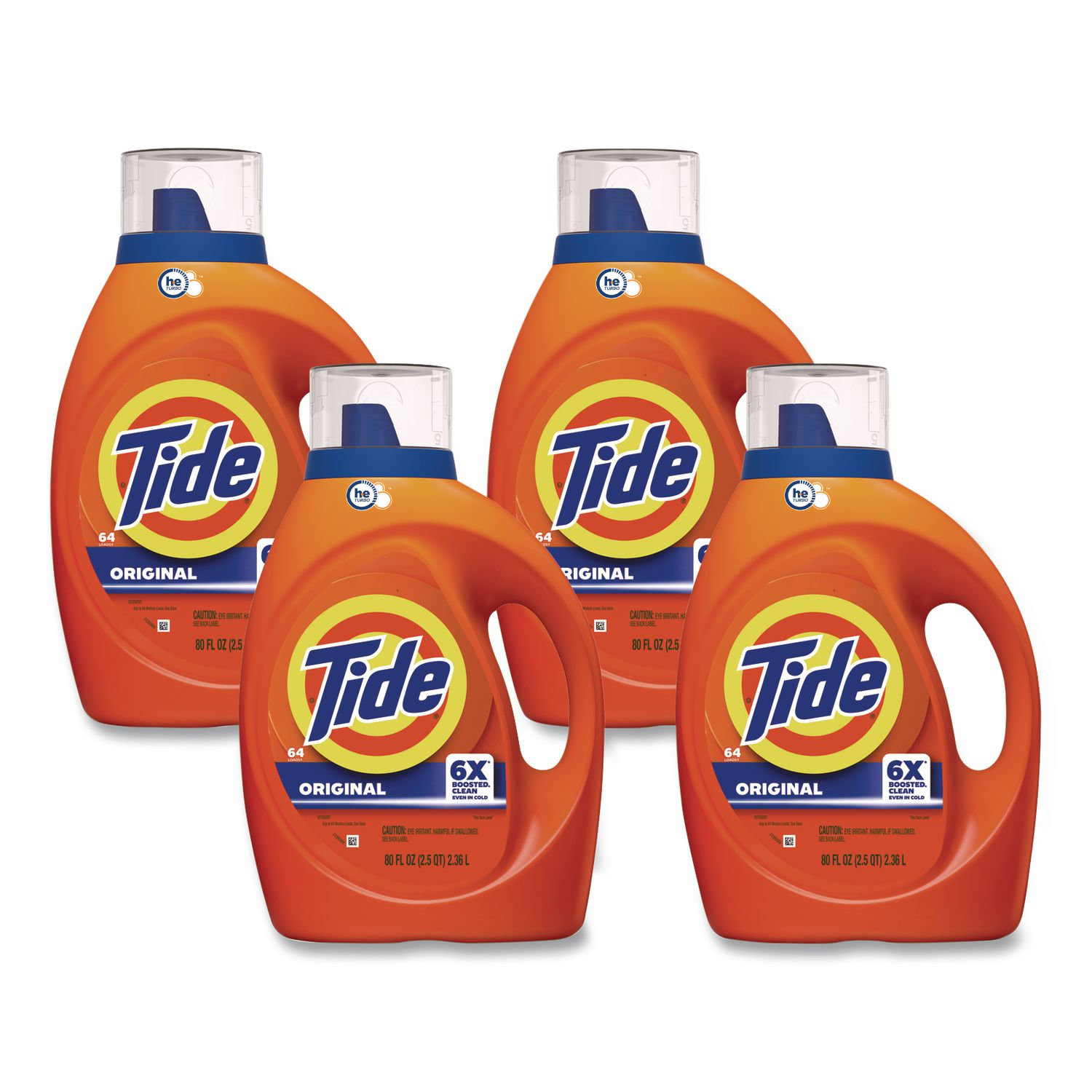 Tide HE High Efficiency Original Scent Liquid Laundry Detergent - Case of 4 Bottles