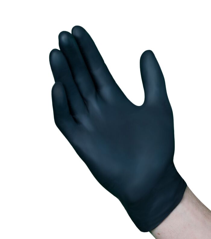 10/100 SM Black PF Nitrile Exam Glove